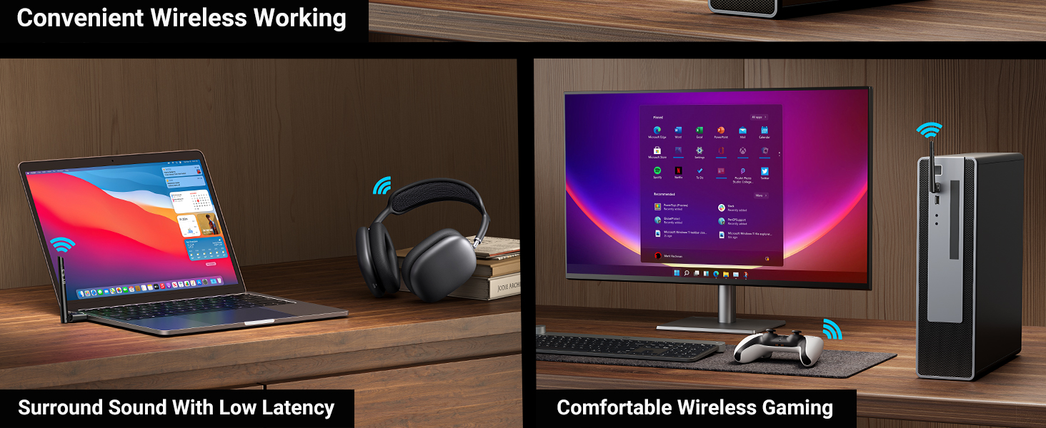  Long Range Bluetooth 5.3 Adapter for PC