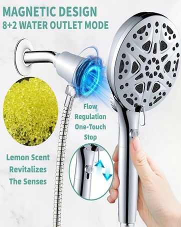 magnetic shower head with handheld