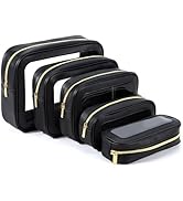 YOPCDJ 5PCS Diaper Bag Organizer Pouch Set, TSA Approved Toiletry Bag,Clear Waterproof TPU Makeup...