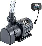 hygger 800GPH Quiet Submersible and External 24V Water Pump, with Controller (30%-100% Settings),...