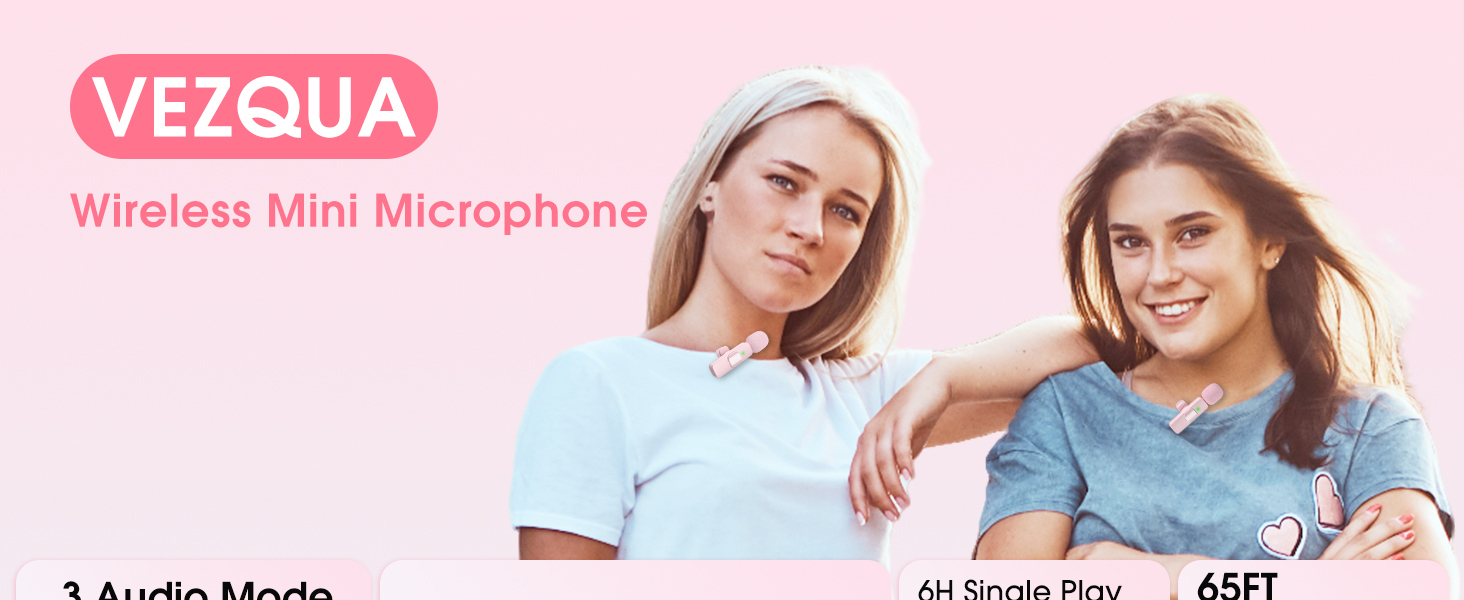 Microphone for iPhone pink
