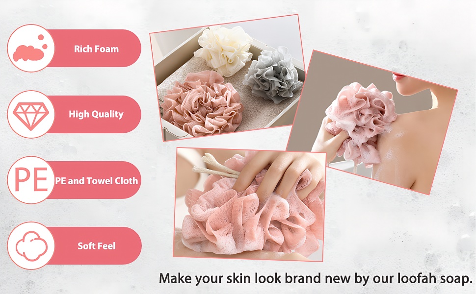 soap bar loofah pouch