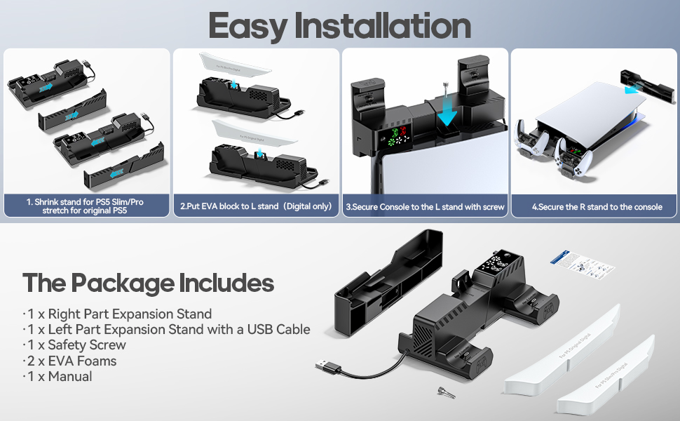 PS5 HORIZONTAL COOLING STATION
