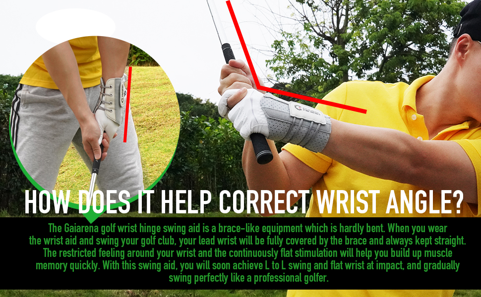 straight wrist trainer to improve your swing