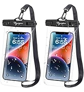 Rynapac Waterproof Phone Pouch Bag - 7.5in Water Proof Cell Phone Case for Beach Travel Must Have...