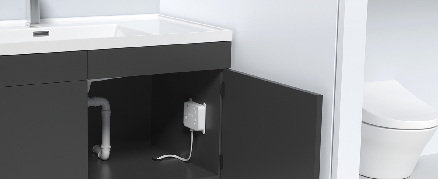 under vanity outlet