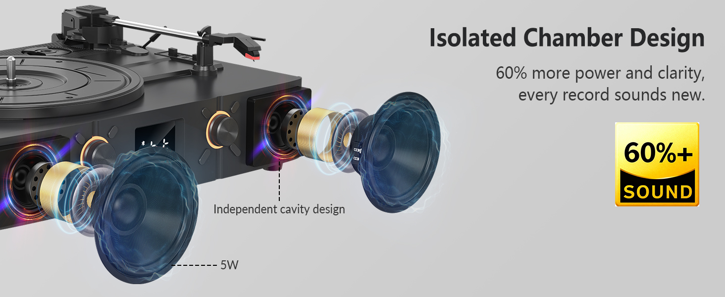 turntable with speaker