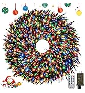 50FT 1000 LED Christmas Cluster Lights, Firecracker String Lights with Remote &amp; 8 Modes &amp; Timer, ...