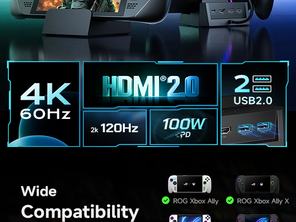 BEST ROG XBOX ALLY X DOCK MUST HAVE FOR STEAM DECK DOCKING STATION