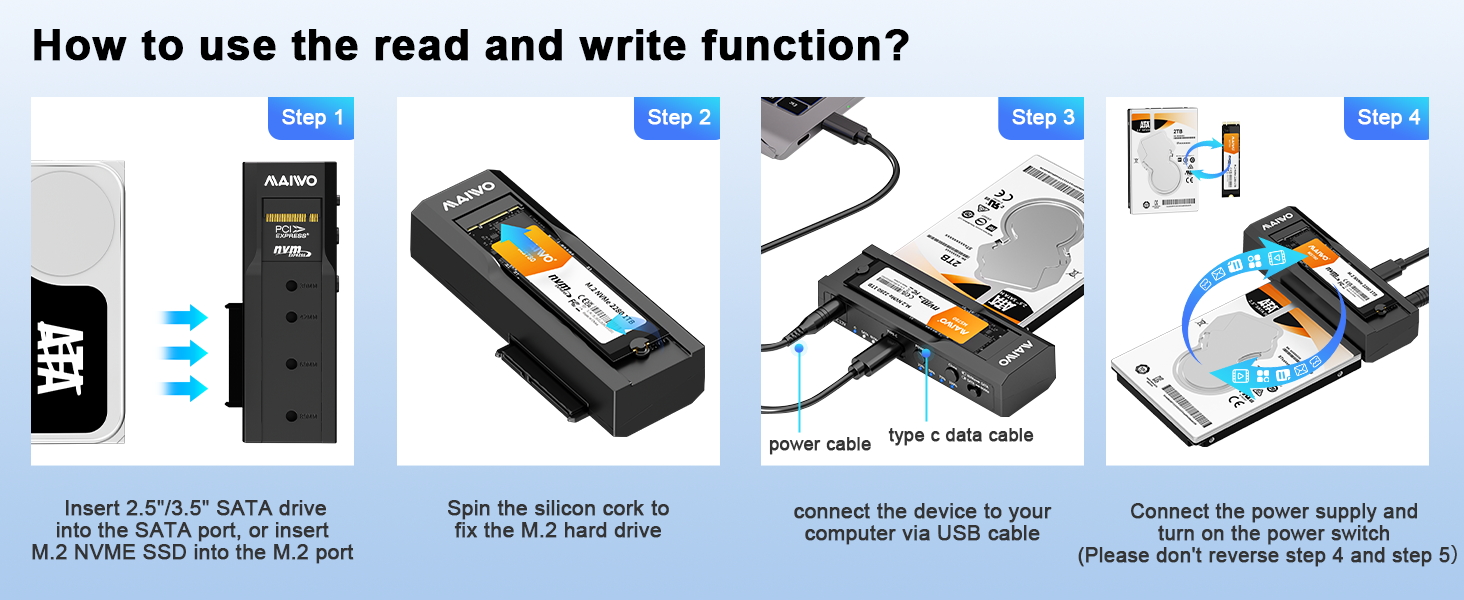 M.2 to SATA SSD HDD Duplicator Cloner Copier