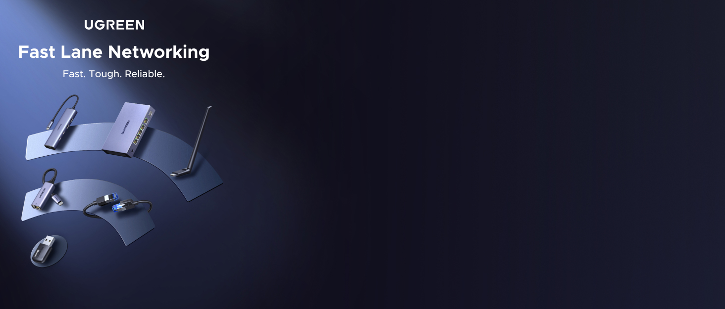 UGREEN Ethernet Switch Network Splitter 1000Mbps PoE