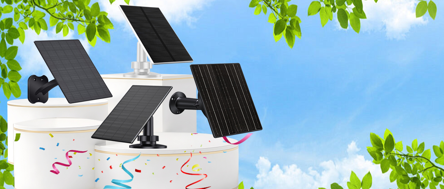 Solar Panel for Security Cameras