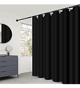 LLSCL Fabric Shower Curtain Liner, Waterproof Hotel Quality, Bathroom Curtains Rust Resistant Gro...