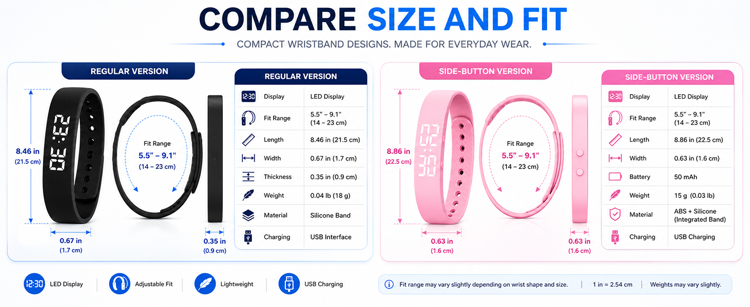 Vibrating Alarm Wristband