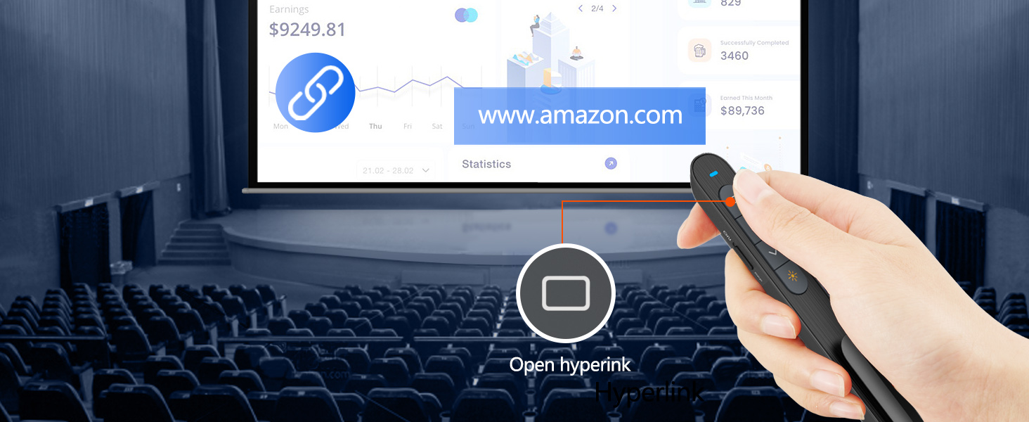 Norwii N76 long-range-presentation-clicker-hyperlink