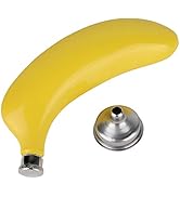 Joyzan Pocket Hip Flask, Stainless Steel Leak Proof Funnels Banana Shaped Portable Alcohol Whiske...