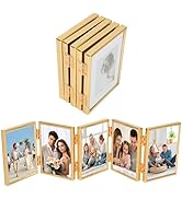 5 Folding Hinged Picture Frame 3.5 x 5'' Folding Picture Frames Foldable Hinged Collage Photo Fra...