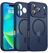 Oterkin Magnetic for iPhone 17 Pro Max Case Matte, Full Camera Protection Compatible with MagSafe...