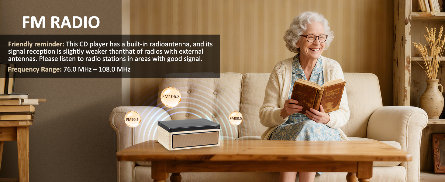 cd player with fm radio best reception