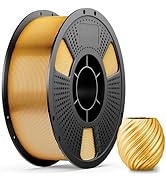 UJOYBIO Metallic PLA Filament 1.75mmm, Metal-Like Shiny 3D Printer Filament, Metallic Silk 3D Fil...