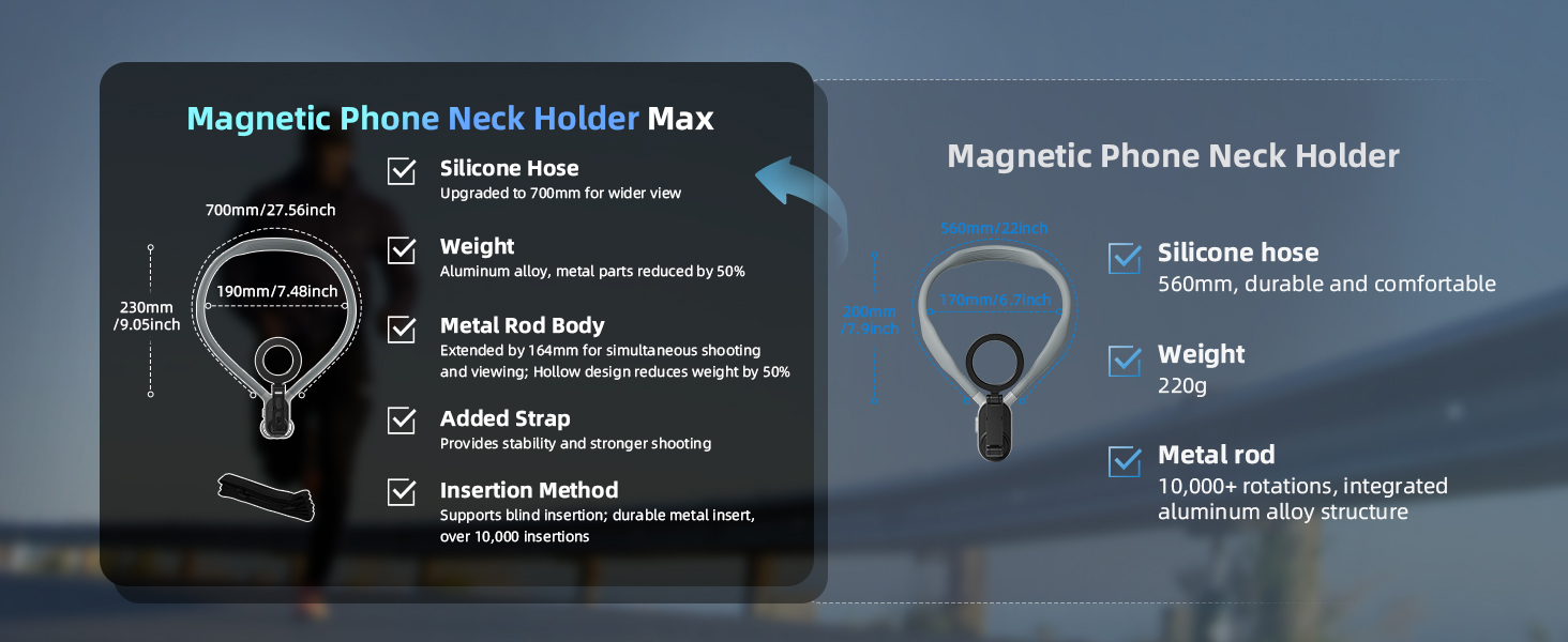 AFAITH Upgraded Magnetic Neck Holder for Phones