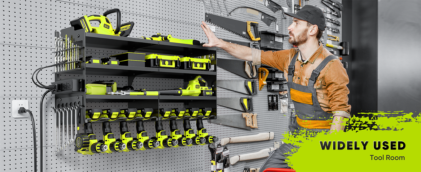 Power Tool Organizer Charging Station