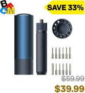 HOTO Electric Screwdriver Rechargeable, 3.6V Cordless Screwdriver Set USB-C, 1/4'' Hex Bits, 3 To...