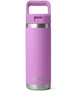 YETI Rambler 18 oz Bottle, Vacuum Insulated, Stainless Steel with Color Matching Straw Cap, Deser...