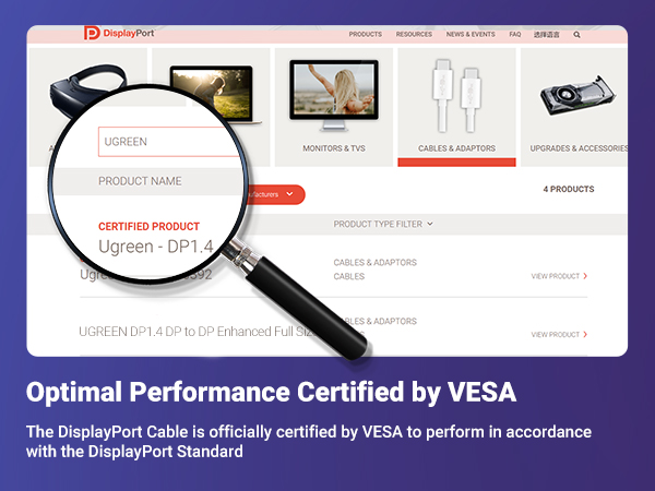 VESA DisplayPort cable
