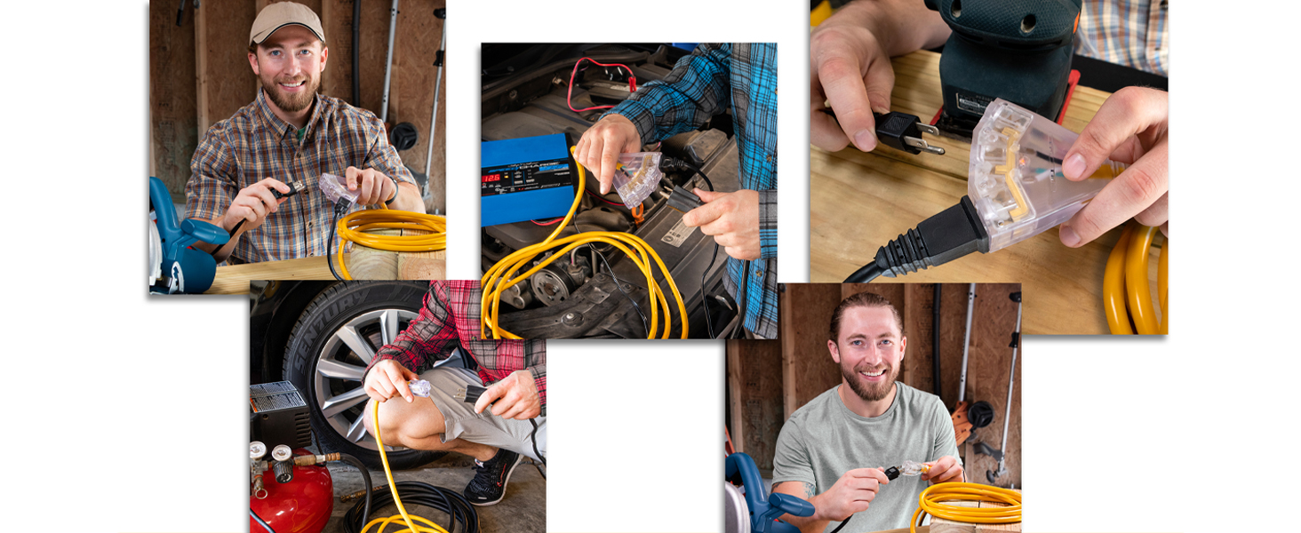 heavy duty outdoor extension cord 12 gauge extensión eléctrica extencion de cable electrico gfci