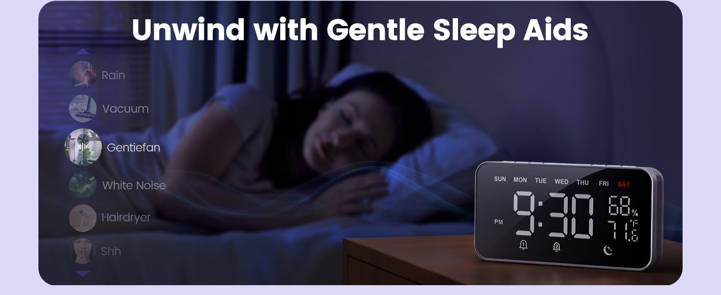 Dekala Wishalarm Bed shaker loud alarm clock for heavy sleepers