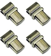 Faotup 4Pcs Bronze Tuck Lock Clasp for Purse Metal Purse Press Lock Purse Thumb Lock for DIY Hand...
