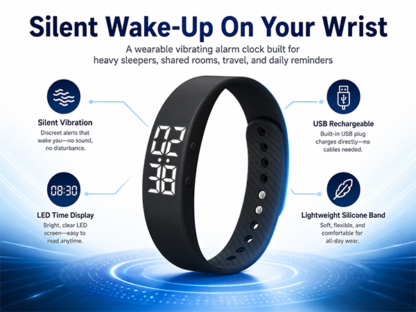 Vibrating Alarm Wristband