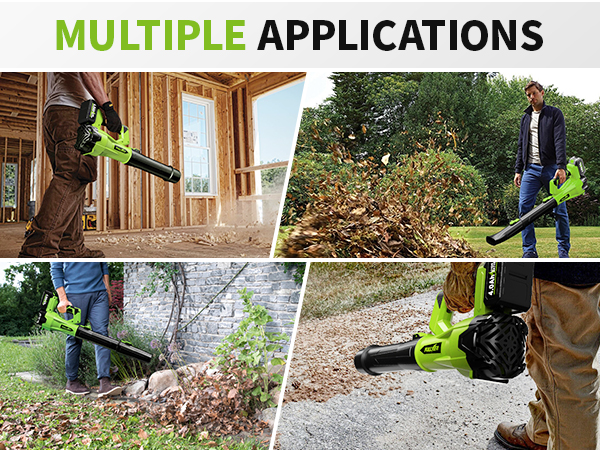 Battery Powered Leaf Blowers for Cleaning Patio, Yard, Garage, Lawn