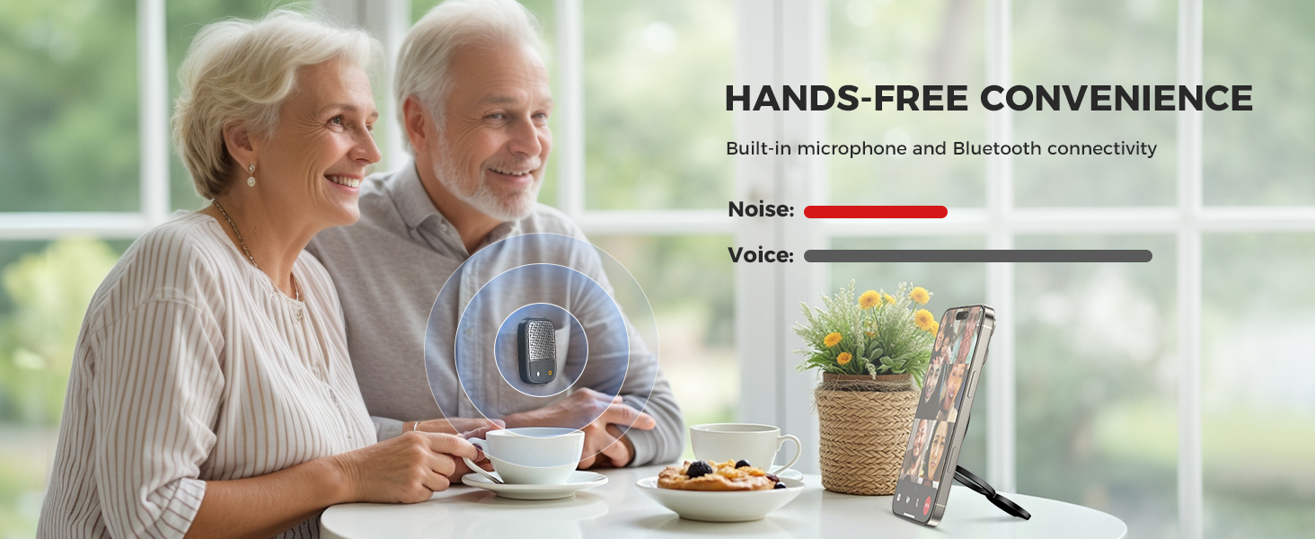 clip-on wireless bluetooth speaker