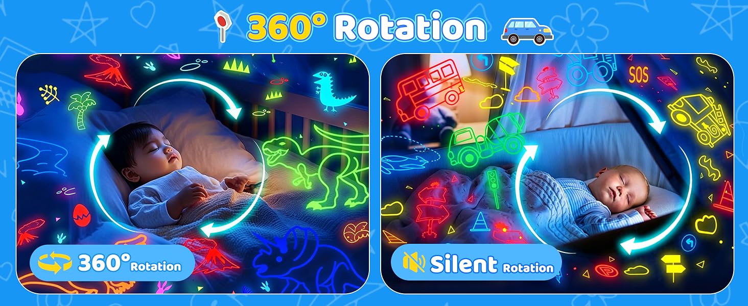 360° Rotating Design Dinosaur Toys, Rich Dinosaur Scenes