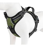 PHOEPET No Pull Dog Harness with Handle Reflective Padded Vest for Small Medium Large Dogs, Adjus...