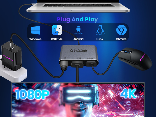 USB c to hdmi Adapter HDMI to USBC Adapter