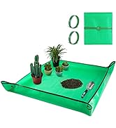HNXTYAOB Large Waterproof Potting Mat for Indoor Plant Transplanting and Dirt Control, 39.5" x 39...