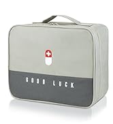 GAUENEEN First Aid Bag Empty, Multifunction Emergency Medicine Storage Bag for Outdoor Camping Hi...