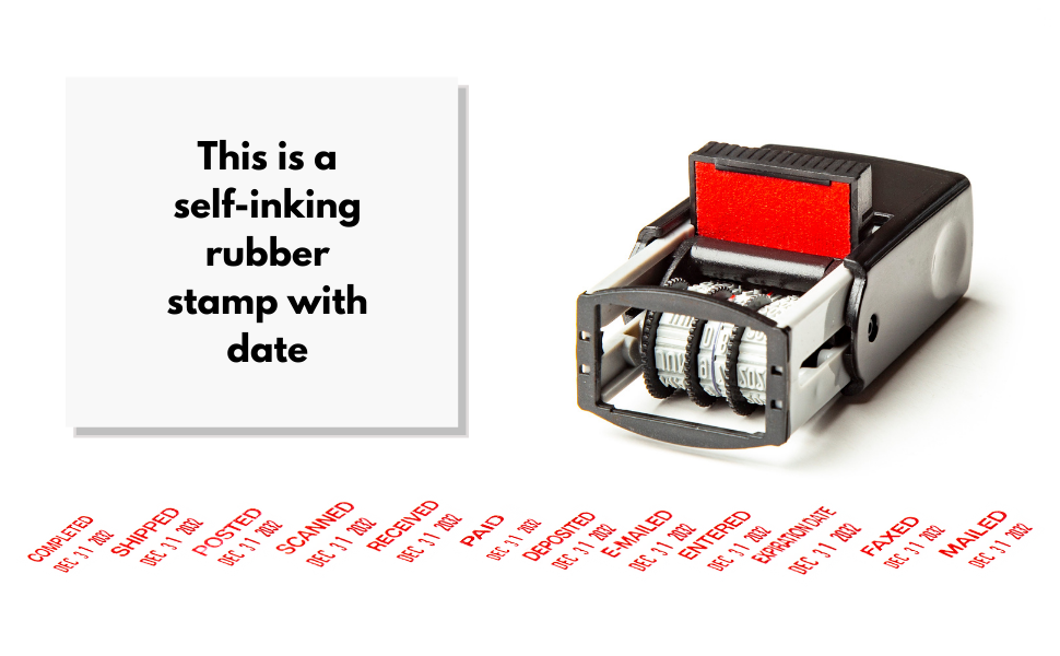 self inking business stamp