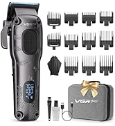 VGRPRO Hair Clippers for Men Professional, Cordless &amp; Corded Barber Clippers for Hair Cutting wit...