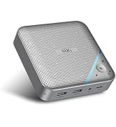 SIIG Conference Room Omnidirectional Microphone, USB-C Speakerphone Multi Port Mini Dock with 1x ...