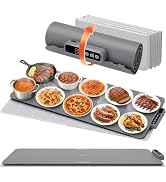 Colorlife Warming Mat for Food - Electric Warming Tray with Heat-Insulation Pad, 4-Level Temperat...