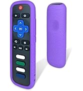Protective Cover for Roku Remote, Drop-Proof, Dust-Proof, Washable, Compatible with Most Roku Voi...