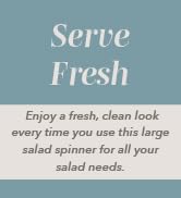 COOK WITH COLOR Stainless Steel Salad Spinner - 5 Qt. Lettuce Washer And Vegetable Spinner Dryer ...