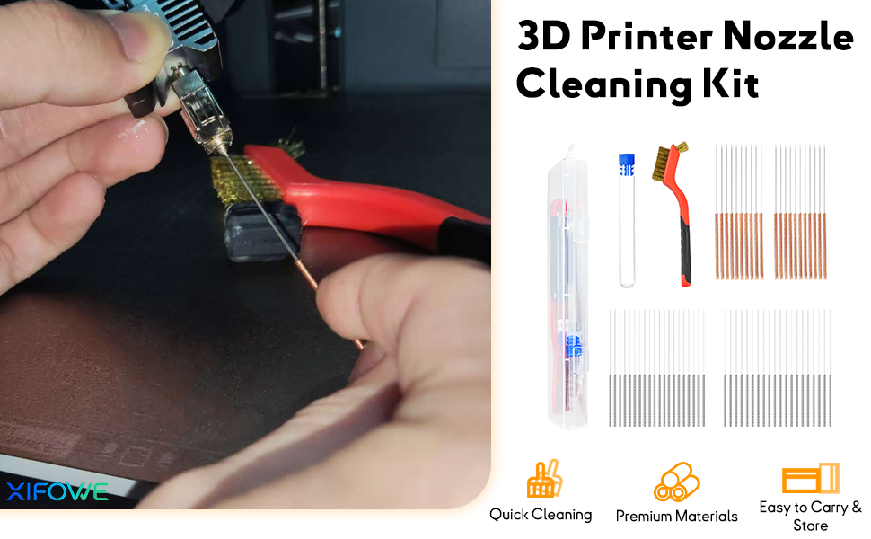 3d printer nozzle cleaning kit