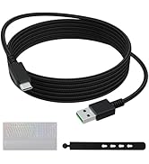 Zosvoses USB C Charging Cable Compatible with Razer BlackWidow V3 Pro/Deathstalker V2 Pro, Ducky ...