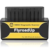 FlyroadUp Bluetooth OBD2 Scanner for iOS iPhone &amp; Android, Wireless Car Code Reader Diagnostic To...
