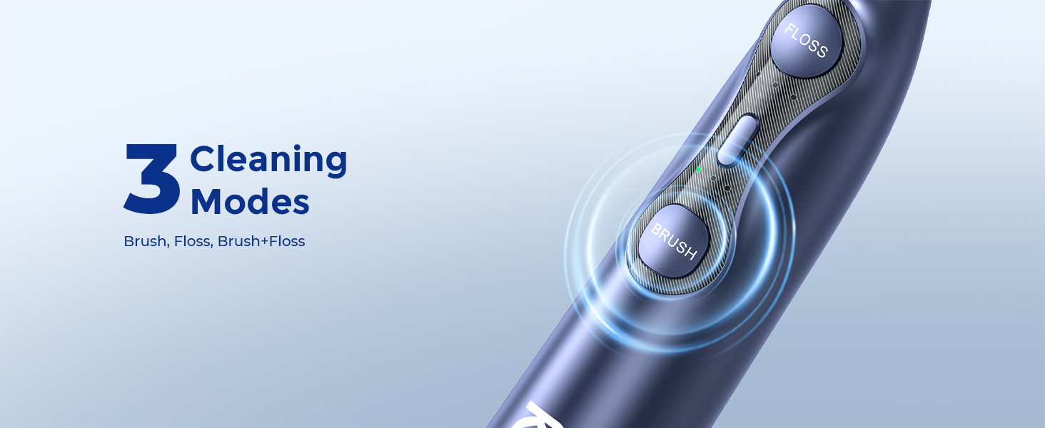 electric toothbrush with water flosser